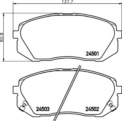Тормозные колодки TEXTAR 2450101