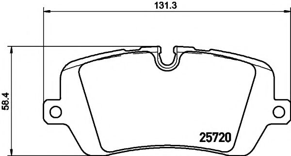 Тормозные колодки TEXTAR 2572001