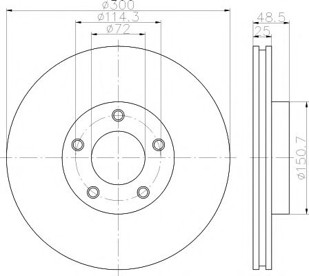 Тормозной диск TEXTAR 92130403