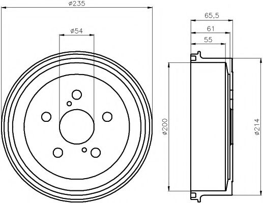 Тормозной барабан TEXTAR 94021300