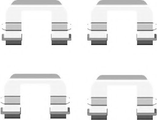 Скобы тормозных колодок TEXTAR 82072600