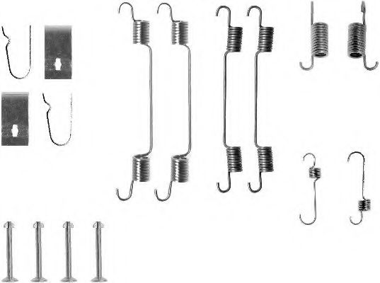 Ремкомплект барабанных колодок TEXTAR 97013400