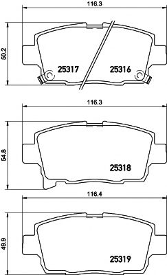 Тормозные колодки TEXTAR 2531601