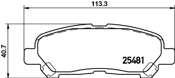 Тормозные колодки TEXTAR 2548101
