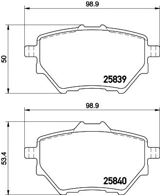 Тормозные колодки TEXTAR 2583901