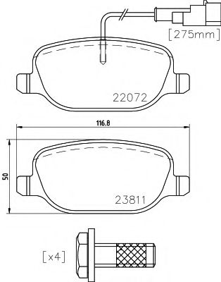 Тормозные колодки TEXTAR 2207201