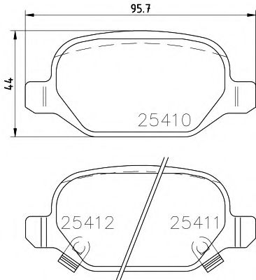 Тормозные колодки TEXTAR 2541101
