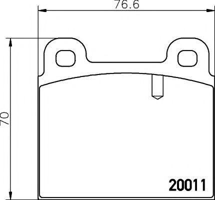 Тормозные колодки TEXTAR 2001107