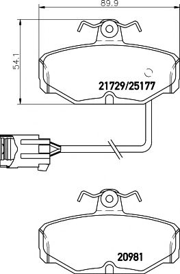 Тормозные колодки TEXTAR 2172902
