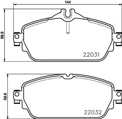 Тормозные колодки TEXTAR 2203102