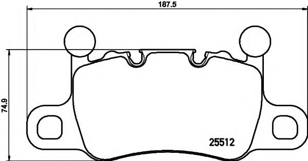 Тормозные колодки TEXTAR 2551201