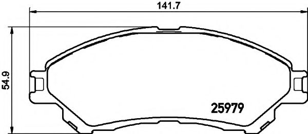 Тормозные колодки TEXTAR 2597901
