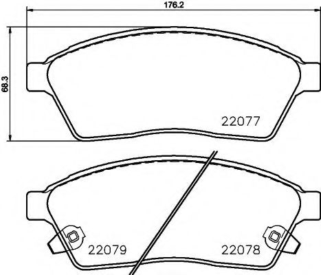 Тормозные колодки TEXTAR 2207701