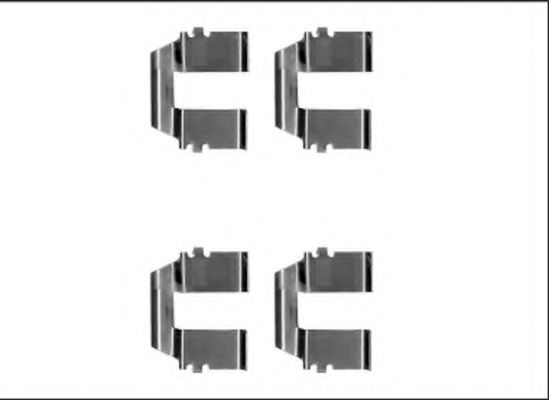 Скобы тормозных колодок TEXTAR 82539700