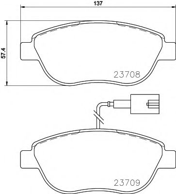 Тормозные колодки TEXTAR 2370901