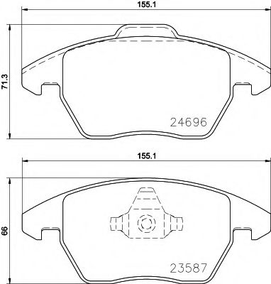 Тормозные колодки TEXTAR 2469601