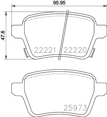 Тормозные колодки TEXTAR 2222001