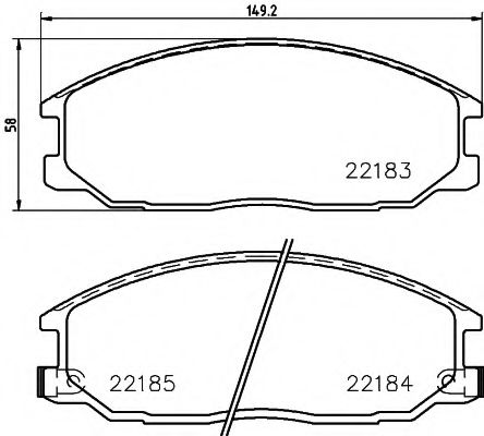 Тормозные колодки TEXTAR 2218301