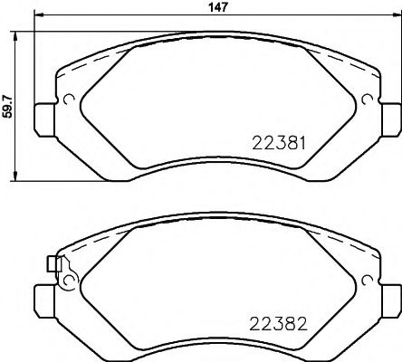 Тормозные колодки TEXTAR 2238101