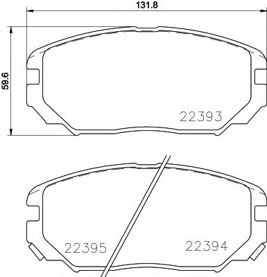 Тормозные колодки TEXTAR 2239301
