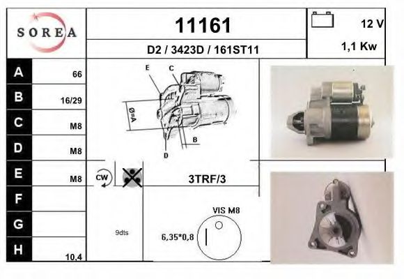 Стартер eai 11161