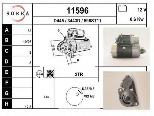 Стартер eai 11596