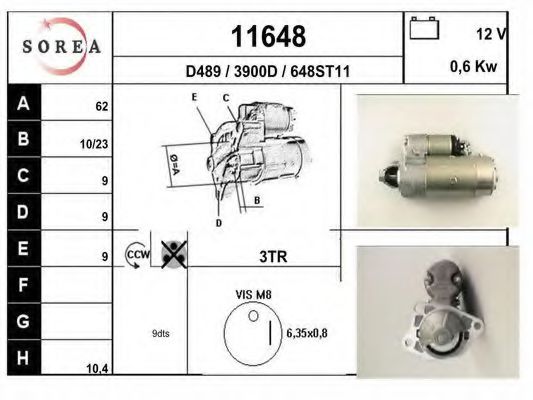 Стартер eai 11648