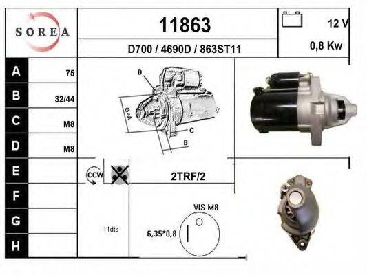 Стартер eai 11863