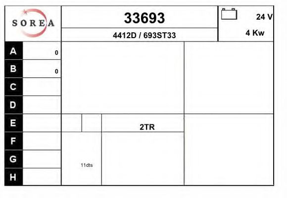 Стартер eai 33693