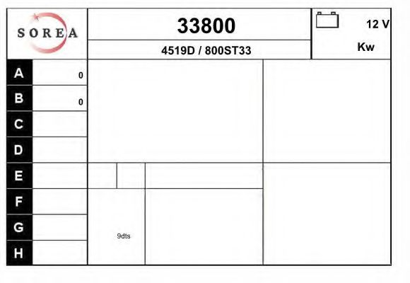 Стартер eai 33800