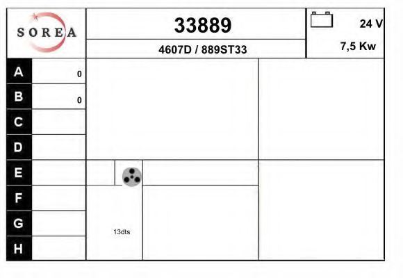 Стартер eai 33889