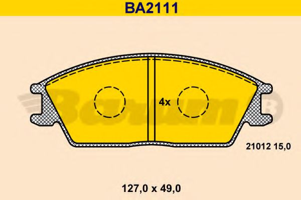 Тормозные колодки BARUM BA2111