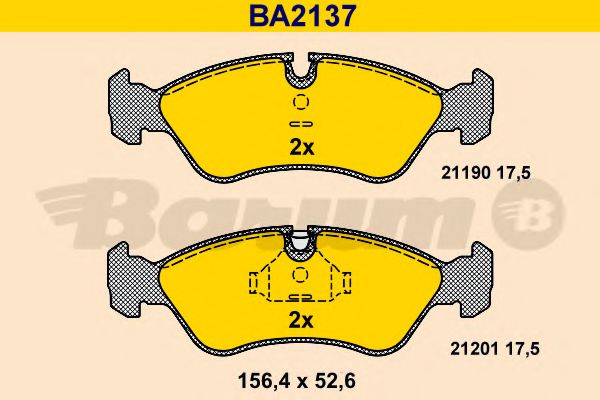 Тормозные колодки BARUM BA2137