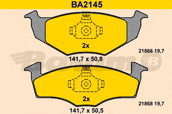Тормозные колодки BARUM BA2145