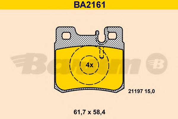 Тормозные колодки BARUM BA2161