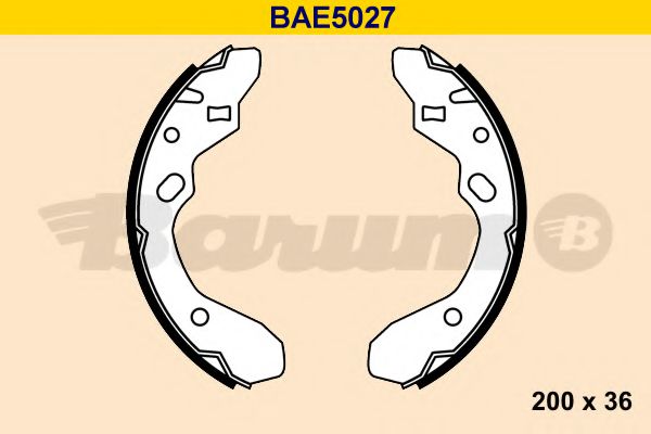 Тормозные колодки барабанные BARUM BAE5027