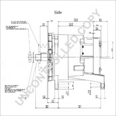 Генератор MERCEDES-BENZ A0091547202 Генератор MERCEDES-BENZ A0091547202