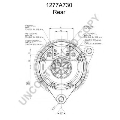 Генератор PRESTOLITE ELECTRIC 1277A730 Генератор PRESTOLITE ELECTRIC 1277A730