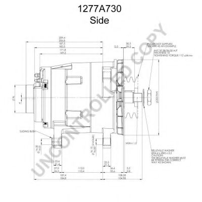 Генератор PRESTOLITE ELECTRIC 1277A730 Генератор PRESTOLITE ELECTRIC 1277A730