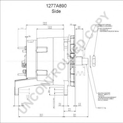 Генератор PRESTOLITE ELECTRIC 1277A890 Генератор PRESTOLITE ELECTRIC 1277A890