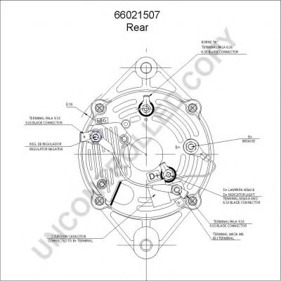 Генератор PRESTOLITE ELECTRIC 66021507 Генератор PRESTOLITE ELECTRIC 66021507