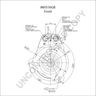 Стартер PRESTOLITE ELECTRIC 860516GB Стартер PRESTOLITE ELECTRIC 860516GB