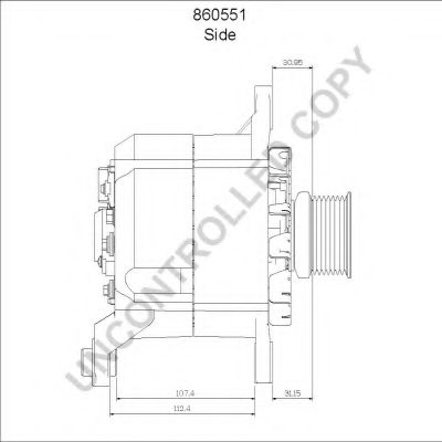 Генератор PRESTOLITE ELECTRIC 860551 Генератор PRESTOLITE ELECTRIC 860551