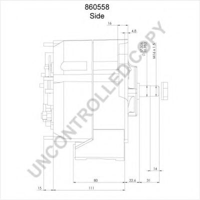 Генератор PRESTOLITE ELECTRIC 860558 Генератор PRESTOLITE ELECTRIC 860558