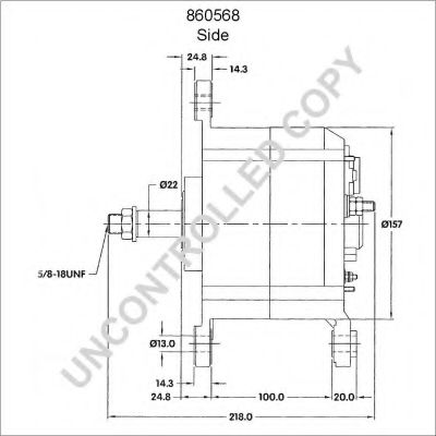 Генератор PRESTOLITE ELECTRIC 860568 Генератор PRESTOLITE ELECTRIC 860568