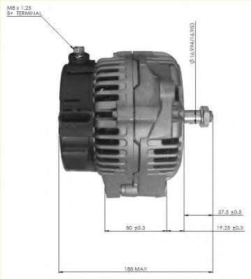 Генератор PRESTOLITE ELECTRIC 860713GB