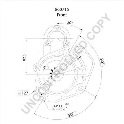 Стартер PRESTOLITE ELECTRIC 860716 Стартер PRESTOLITE ELECTRIC 860716