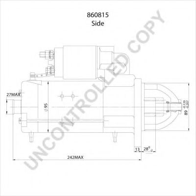 Стартер PRESTOLITE ELECTRIC 860815 Стартер PRESTOLITE ELECTRIC 860815