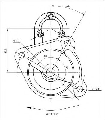 Стартер PRESTOLITE ELECTRIC 861036 Стартер PRESTOLITE ELECTRIC 861036