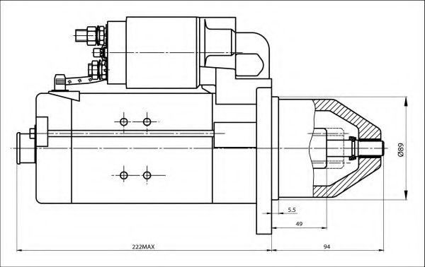 Стартер PRESTOLITE ELECTRIC 861036 Стартер PRESTOLITE ELECTRIC 861036